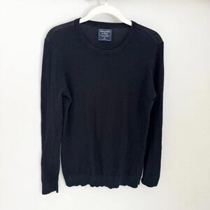 Abercrombie Fitch Black Crew Neck Long Sleeve Lightweight Sweater XS